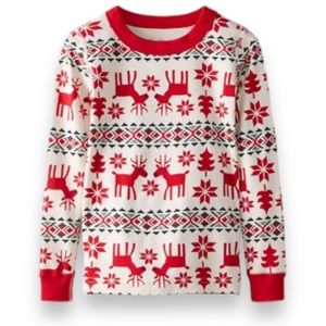 🎄🦌 Hanna Andersson Dear Deer Long Sleeve Pajama TOP ONLY Size  110 / 5 🦌🎄